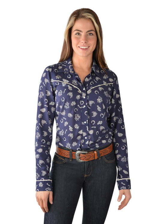 Wrangler Edgewood Print Western Shirt